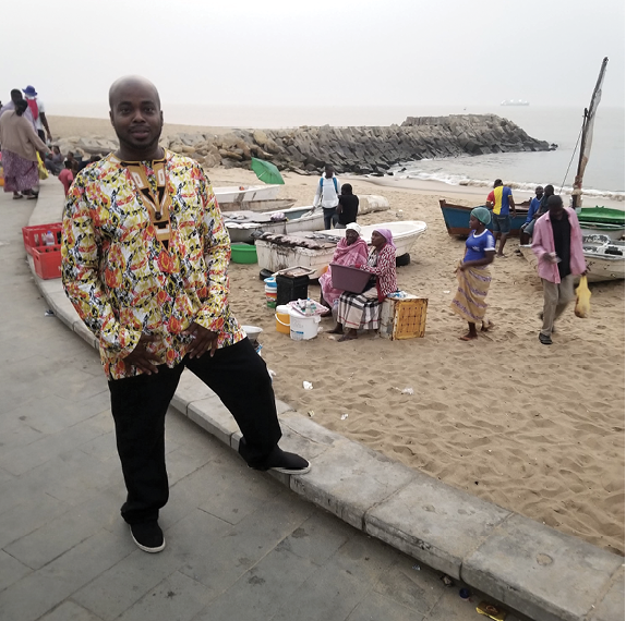 Dennis on the beach in Angola.