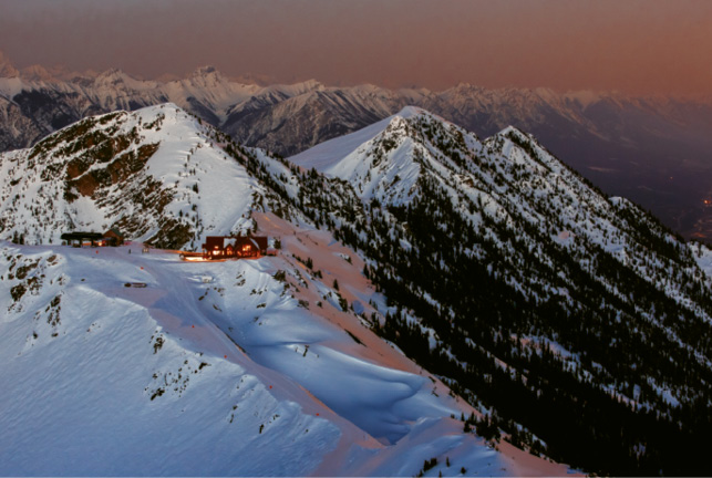 Eagle’s Eye tucked into the mountainside