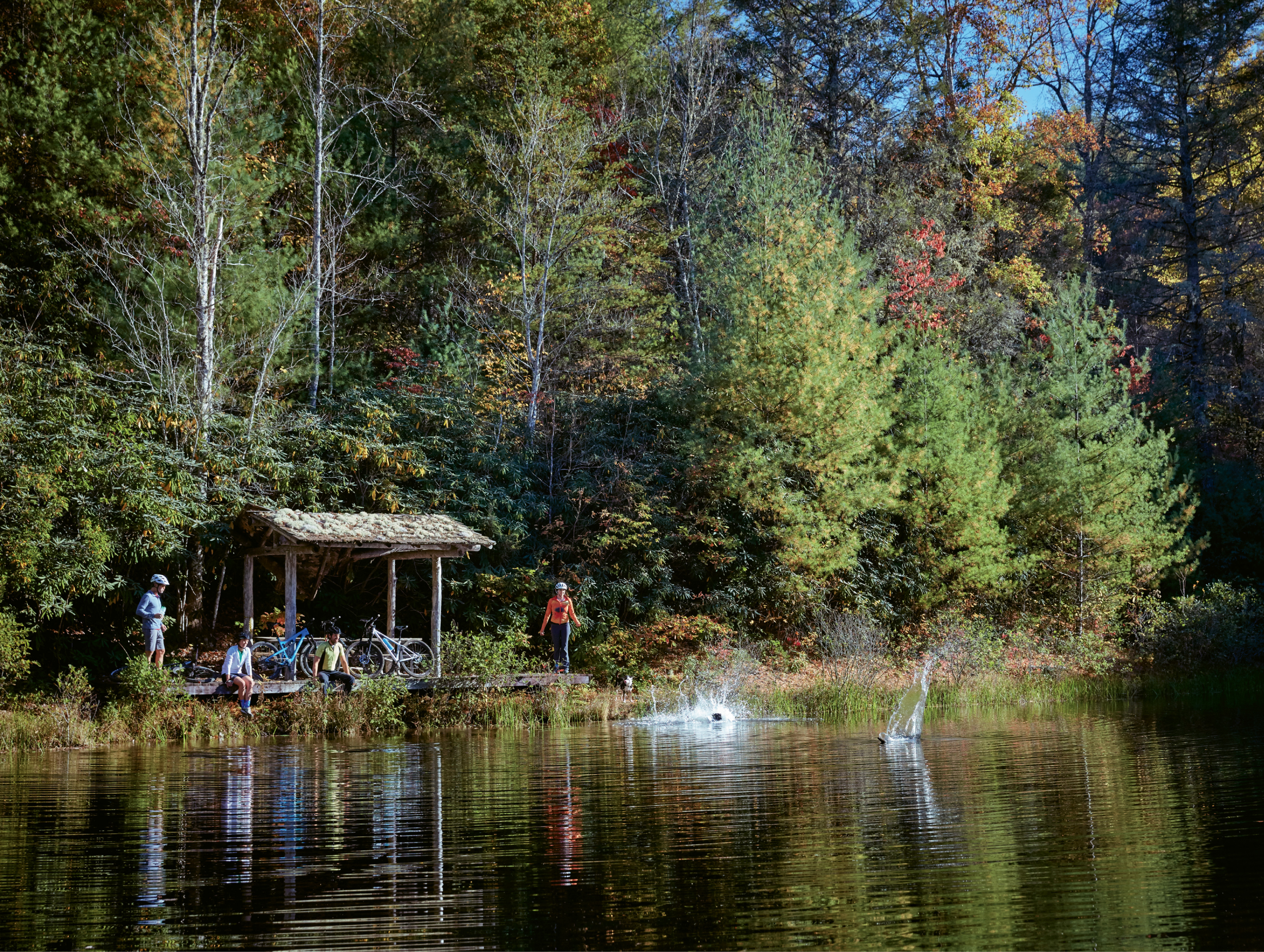 The group congregates back at REEB Ranch for more R&amp;R.