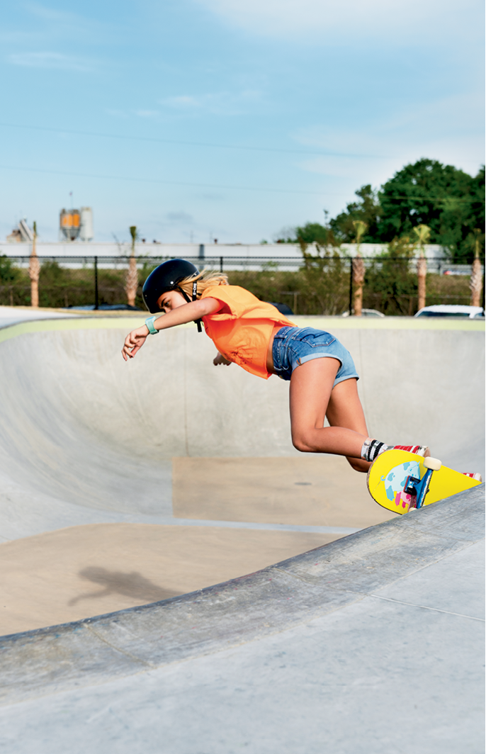 Audrey Smith in the intermediate bowl