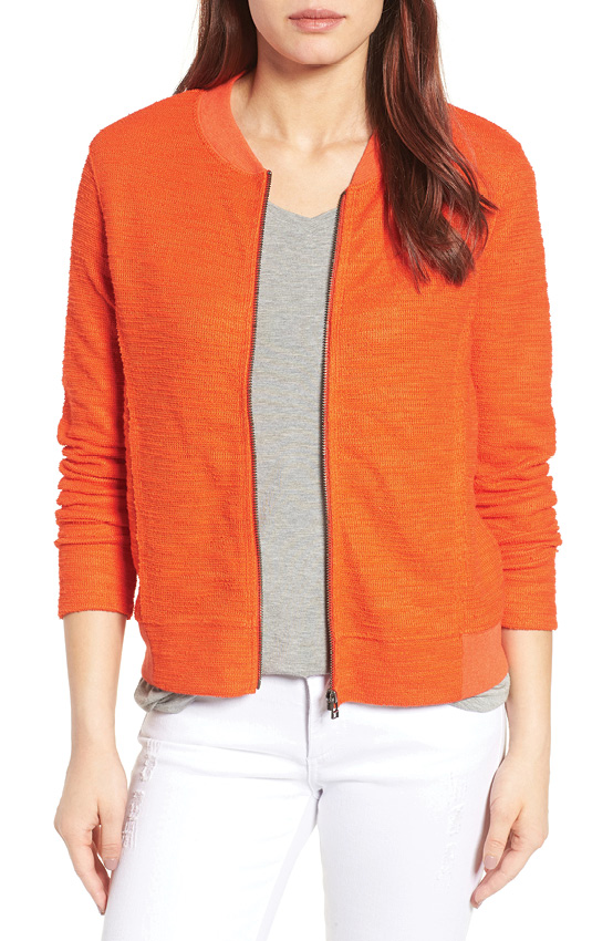 Caslon’s ”Slub Woven Bomber Jacket”