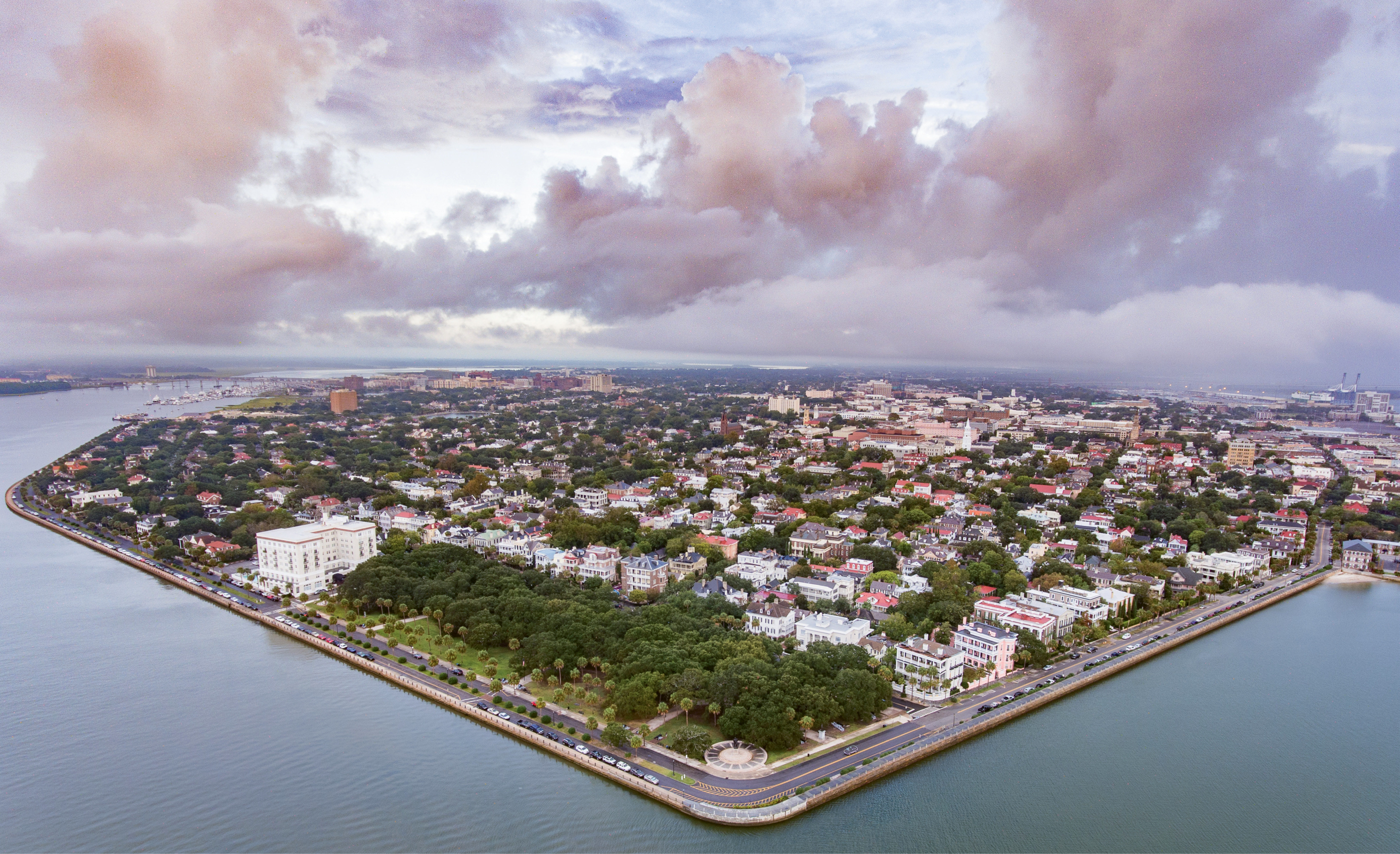1st Place Professional Category - A Corner Of Charleston by Nicholas Skylar Holzworth  {Professional category}  - An early morning overlooking the peninsula