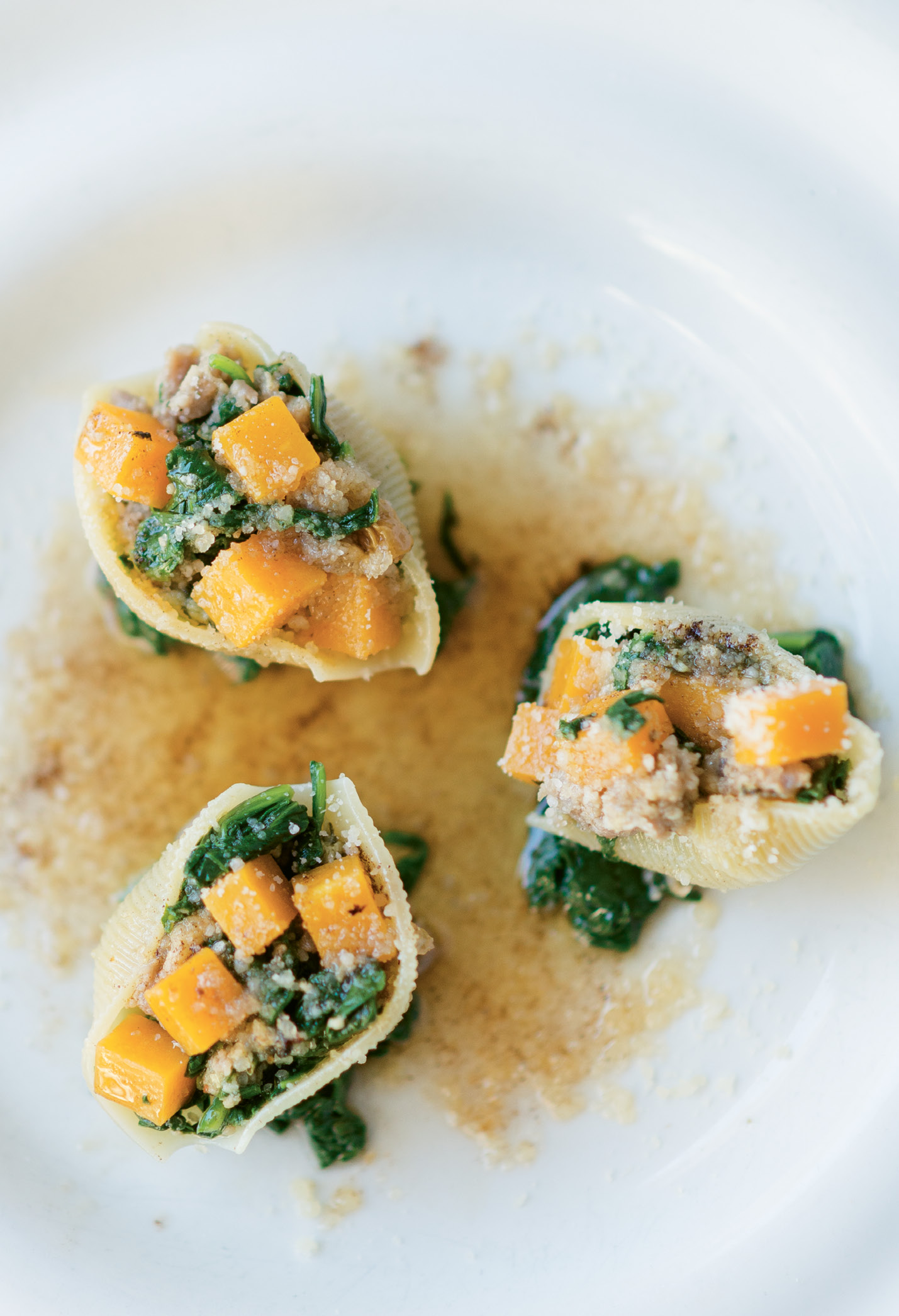 The Good Stuff: Brown butter and extra Parmesan cheese up this pasta dish’s indulgence.