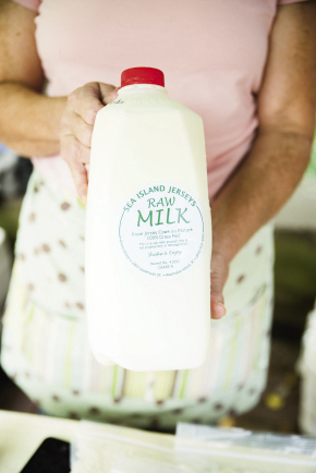 Celeste Albers’ raw cow’s milk