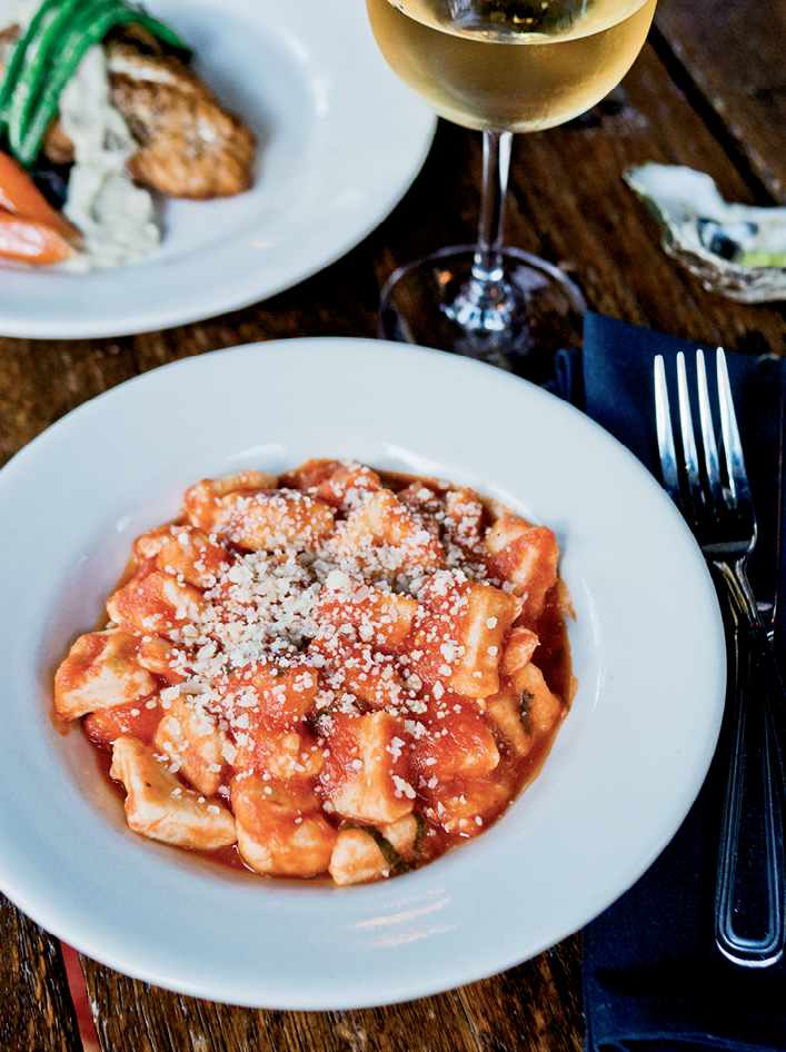 House-made gnocchi at the Old Bull Tavern