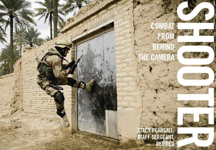 Meet Pearsall and get a copy of Shooter (Lyon’s Press, October 2012) signed at these events: October 18 at The Citadel and November 12 at the Charleston Center for Photography. For more info, visit ccforp.org/shooter-combat-from-behind-the-camera.