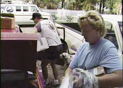 Beth and Joe Kolb of Sullivan’s Island packing to evacuate