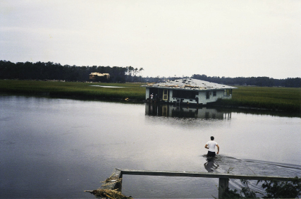 On Pawley’s Island, Dan Love waded out to his neighbor’s home, which had floated off its pilings. “All the pictures were still hanging, the china was in the cabinets—virtually nothing was broken,” he said.