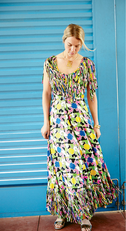 1960s Mr. Blackwell silk party dress