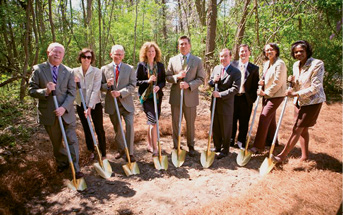 Former Charleston mayor Joe Riley at the Humanities Foundation groundbreaking at Grandview Apartments in 2010