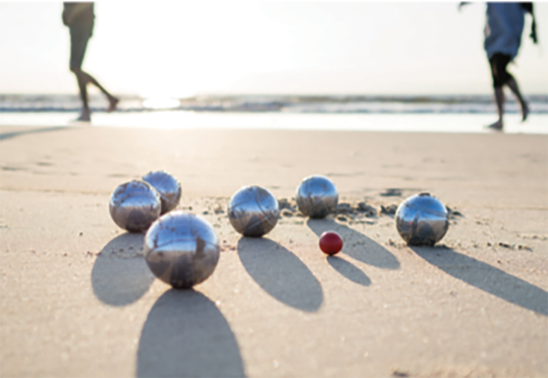 Roll Away: “I play bocce any chance I can, usually at the beach. I played in the first Special Olympics Bocce Bash 20 years ago and have played ever since.”