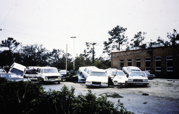 Although an evacuation study completed in 1987 designated the school’s elevation at about 20 feet, it was “actually closer to 10 feet above sea level,” according to a U.S. Department of Commerce/NOAA/National Weather Service report. “The actual storm surge was later measured to be about 16 feet at Lincoln High School.”