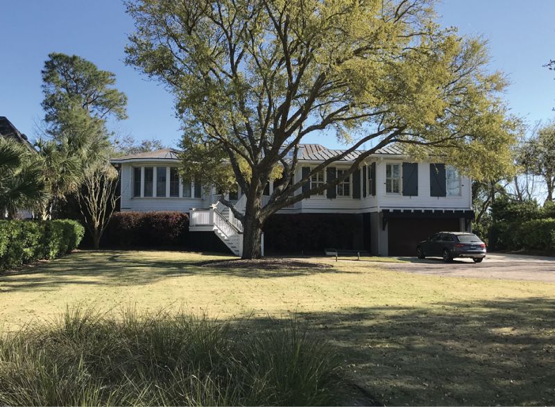 A before photo of the 1970s beach house.