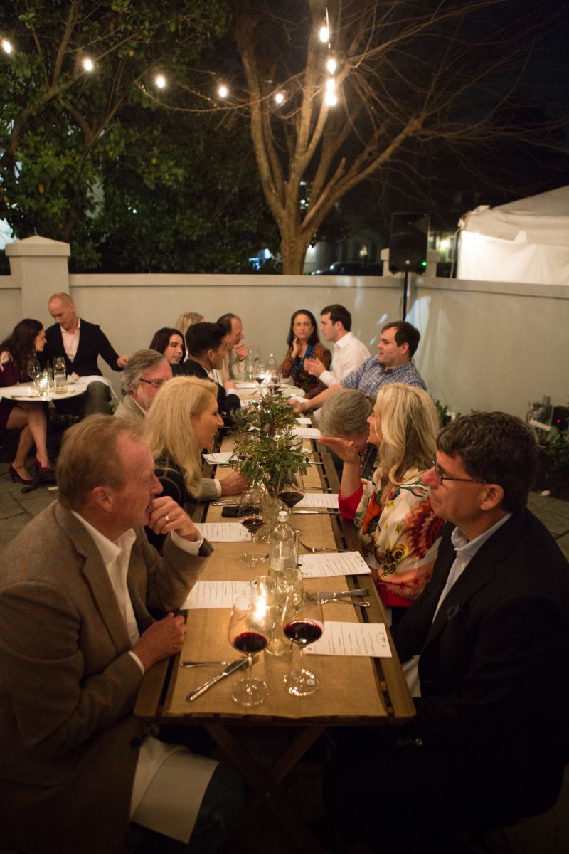 Guests enjoy the patio at The Shellmore.