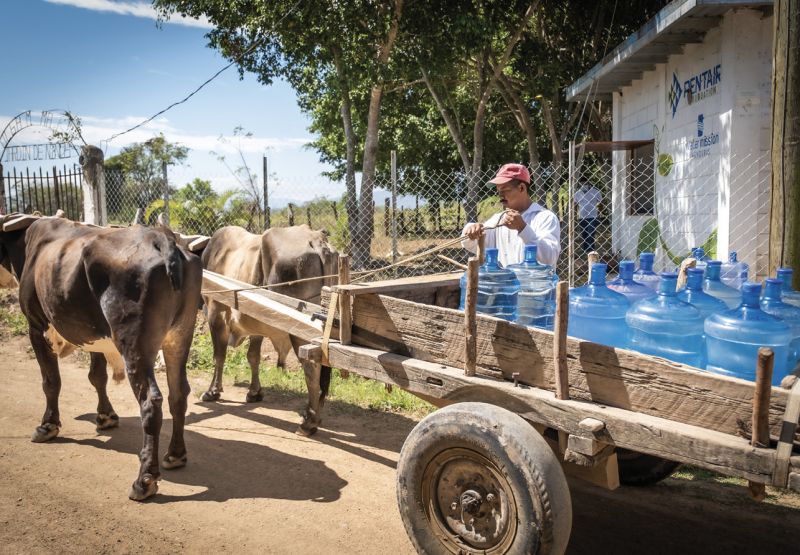 Community representatives undergo training to manage the completed Living Water Treatment System independently. Water Mission remotely monitors each system so that, in the event of a problem, country directors can help local leaders troubleshoot.