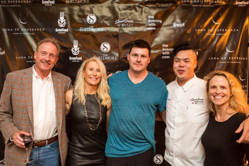David and Kelly Lyle of Luna de Esperanza, Eric Milley, Shuai Wang, and Sara Clow
