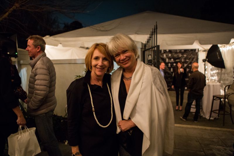 Auction winners Jane Milner and Mary Bishop