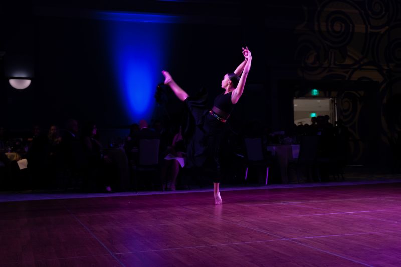 Dance Lab’s Jordan Benton performed an interpretive dance.