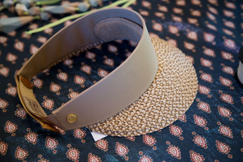 Straw visor by Gwynn&#039;s of Mount Pleasant; photo by Mac Kilduff