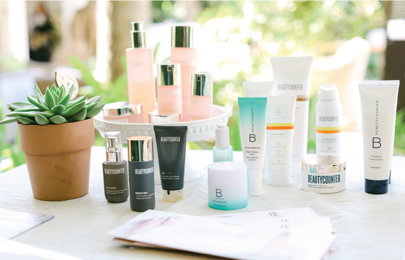 Mary Delaney, a local Beautycounter consultant, offered samples of the brand’s beauty products.