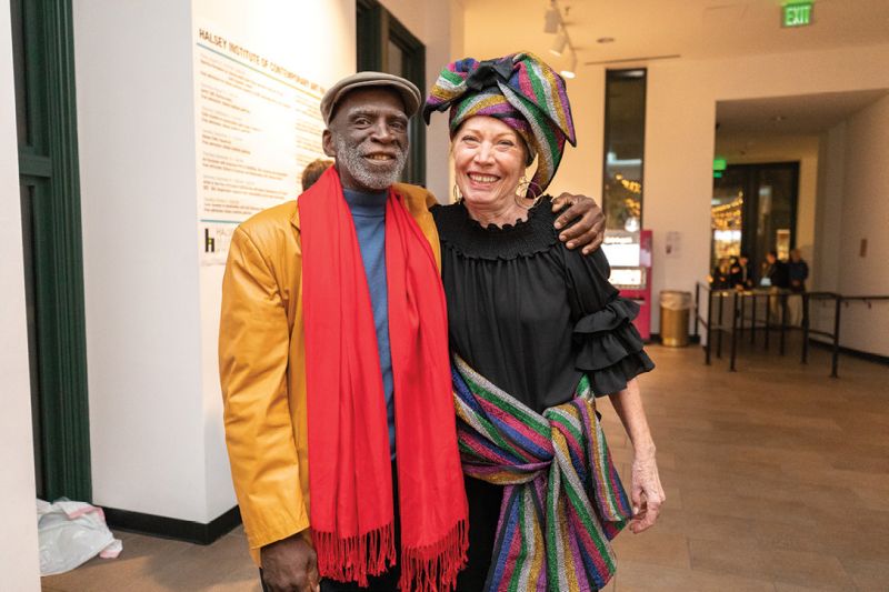 Dr. Ade Ofunniyin and Gretchen Barbatsis