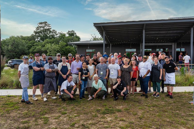 More than a dozen participating chefs paired with farmers, fisherman, and ranchers to present two tasting dishes made with as many local ingredients as possible.