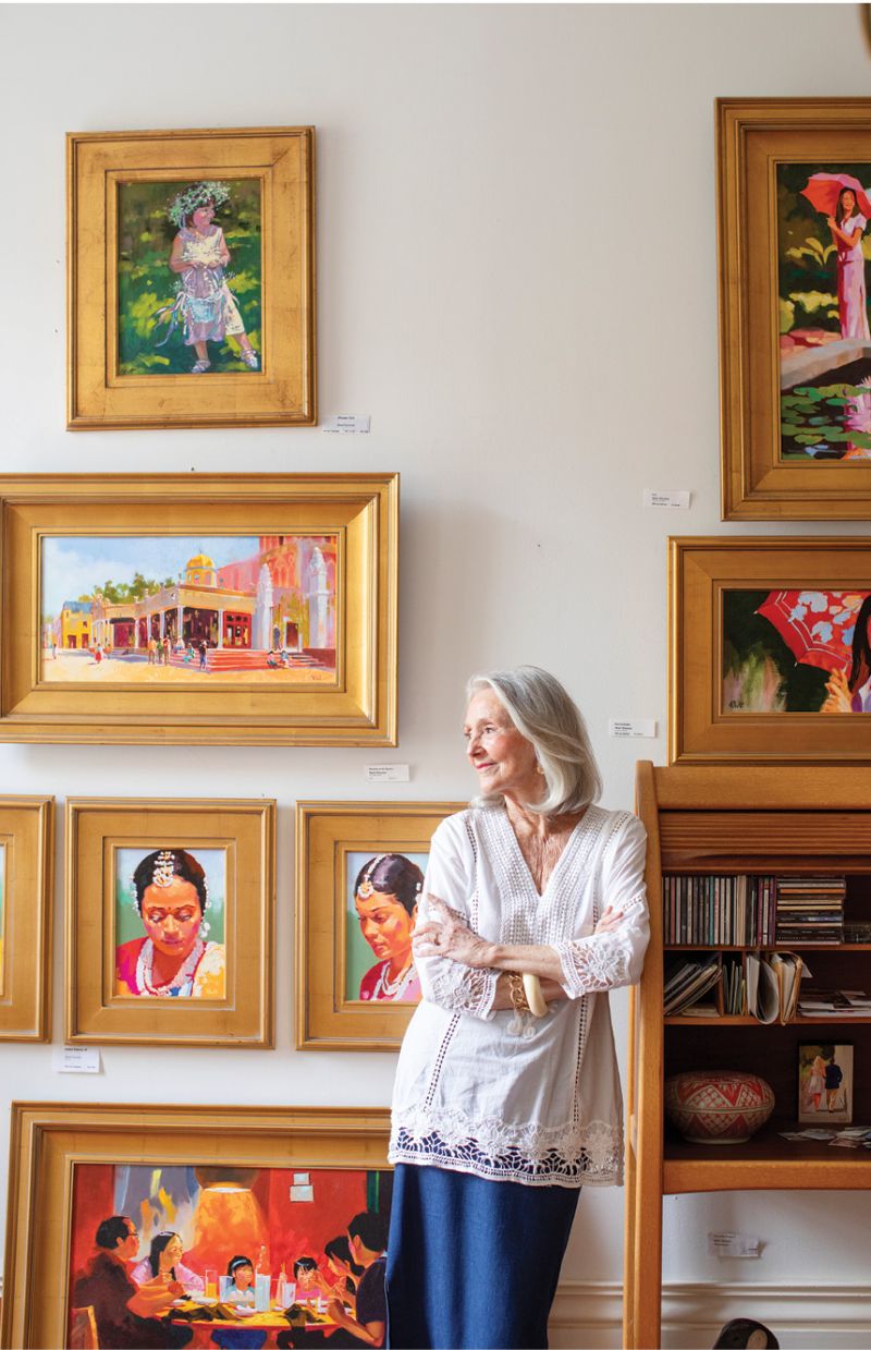 “I often work from photographs. My ongoing theme is capturing the spirit of a moment.”