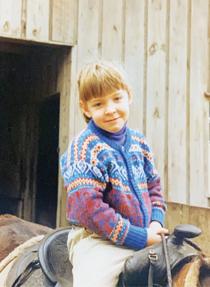 Ceara on horseback at Ashepoo.