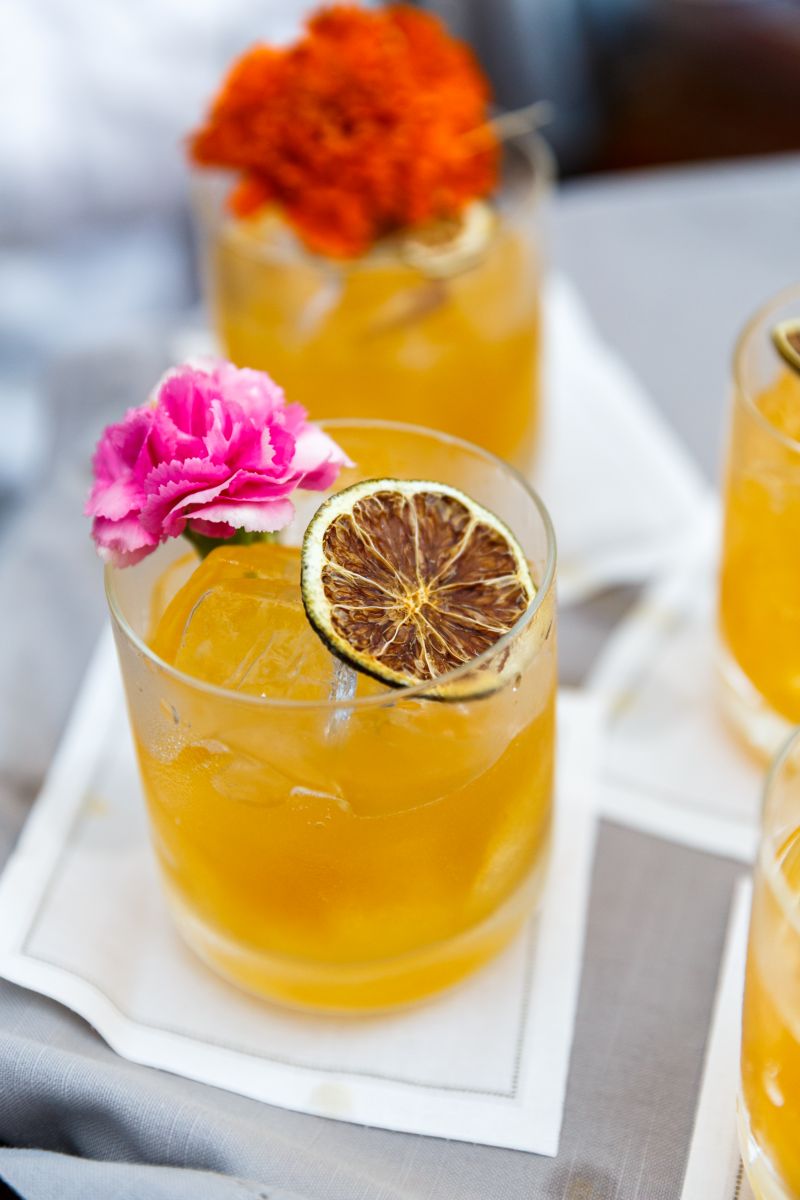 The Ryder Hotel’s Little Palm bar offered signature cocktails, including the “Seven Day Weekend.”