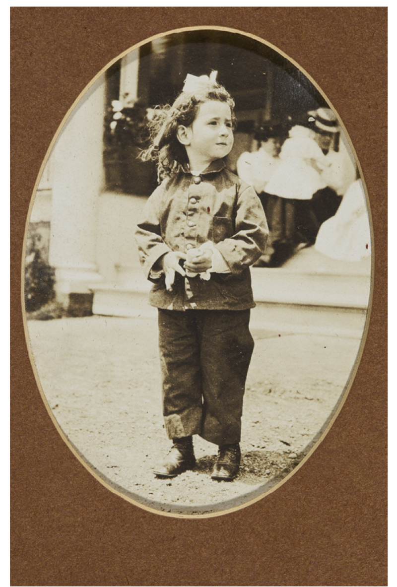 Isabel Wilcox Baruch, the eldest of Bernard and Anne’s three children, at age five at her grandfather’s summer home in New Jersey.