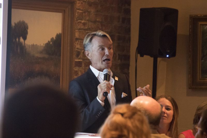 Louis Yuhasz delivers an impassioned address about the organization’s mission.