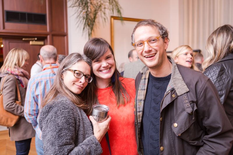 Ann Marshall with Jessica and Will Mischner
