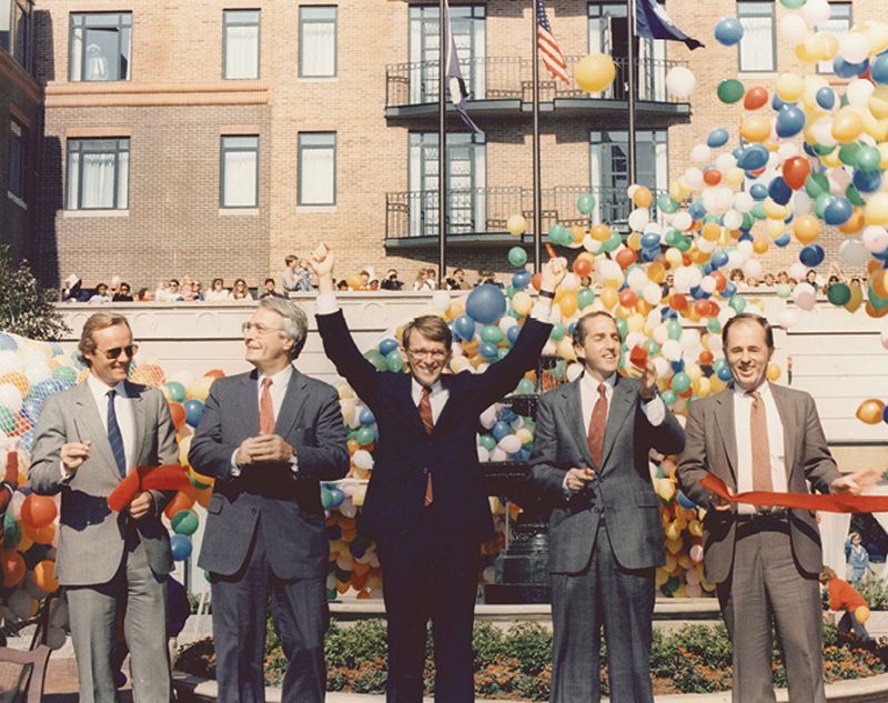 1977-78 - Takes leading role in the development of Charleston Place Hotel.