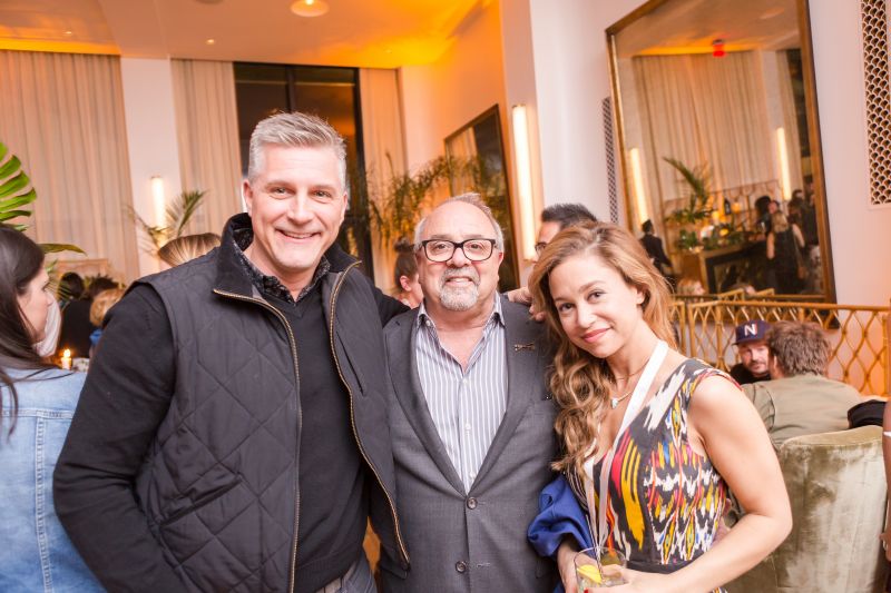 Chef Scott Crawford, Mickey Baskt, and a friend