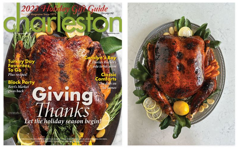 Julie McAllister created a dead ringer of our November 2023 cover turkey out of cake.