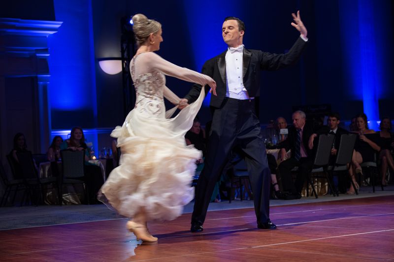 Celebrity dancer Connie Nelson and her partner Justin Bourdet  ​​