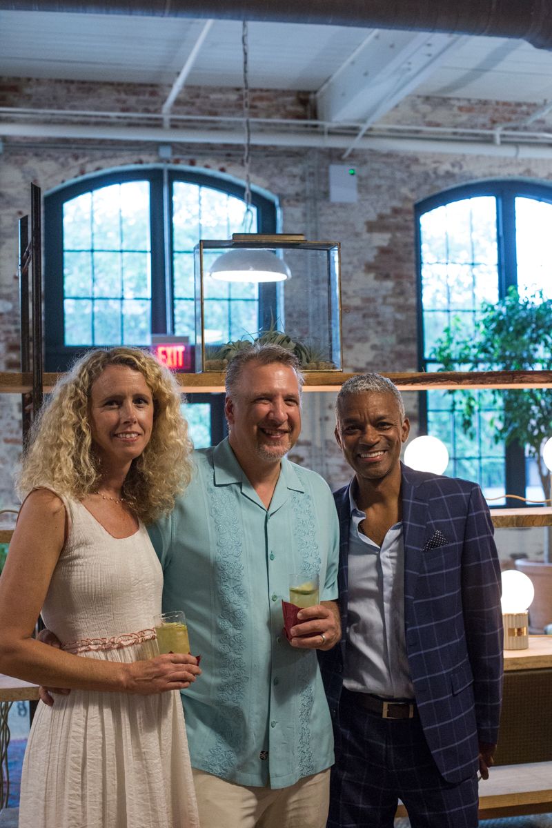 Julie and Ted Dombrowski with Sherwin Evans