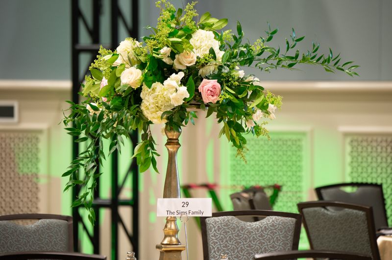 The Gaillard Center was all decked out for the elegant affair.