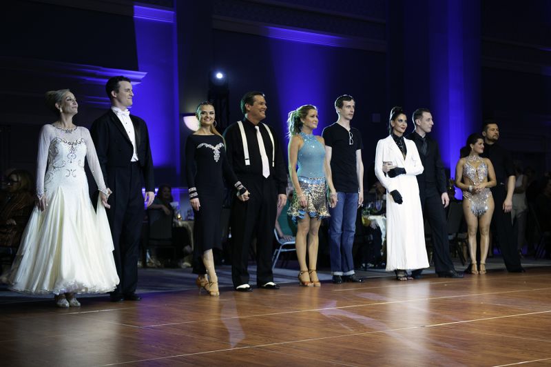 The competitors eagerly await the results of the night&#039;s competition.