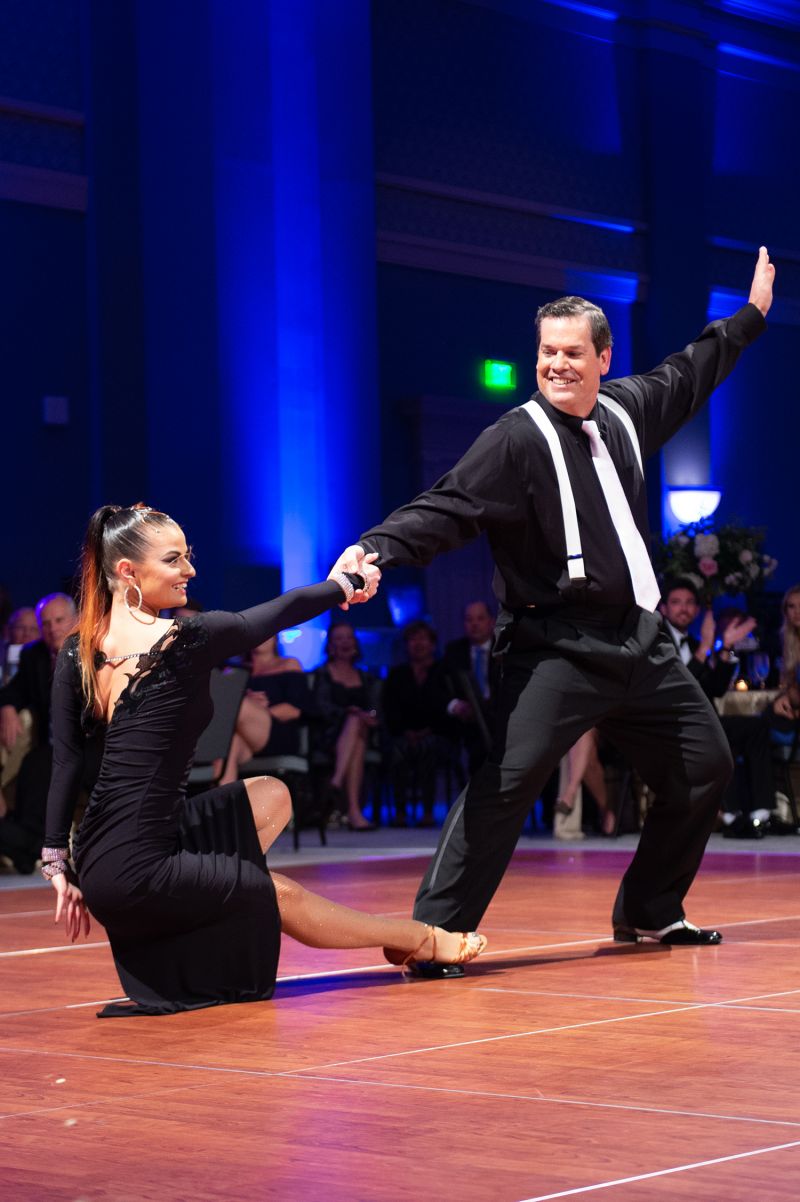 Professional dancer Galina Maiduc and her celebrity partner Eddie Buxton  ​​