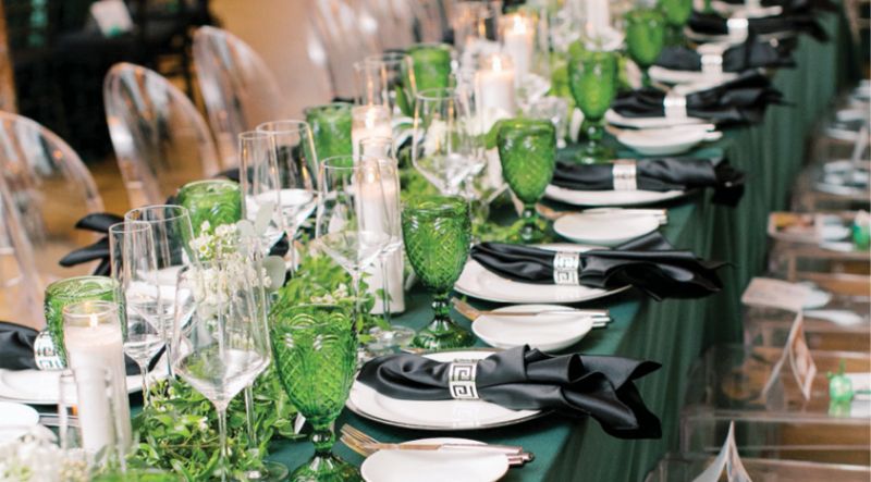 Luke Wilson Events ensured The Cedar Room was decked out for the occasion.