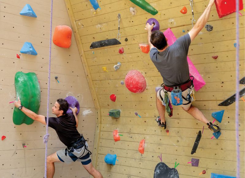 The Climbing Wall at James Island County Park.