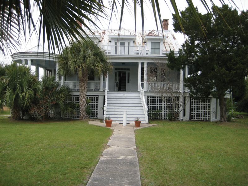 The most recent renovation raised the structure to prevent flooding and added two wings.