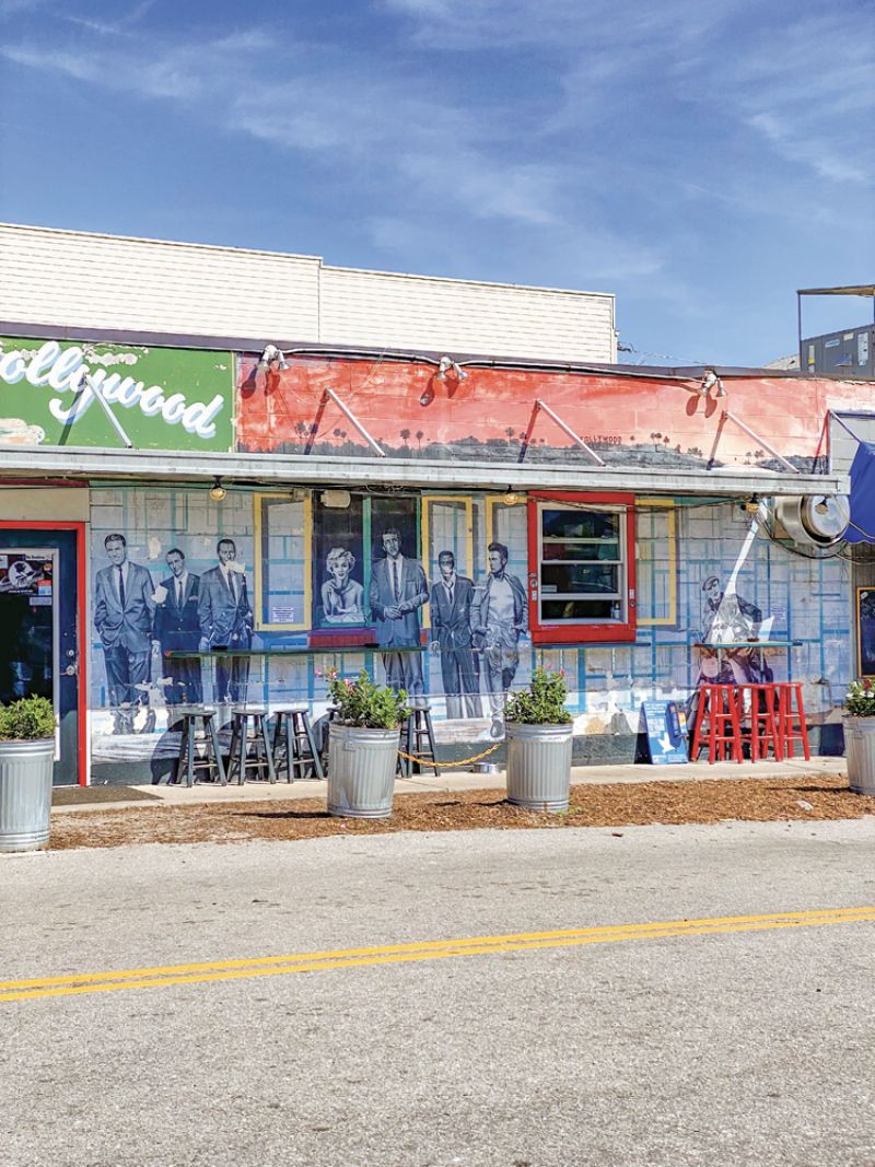 Planet Follywood bar and grill adds even more local  color at Center Street and Erie Avenue.