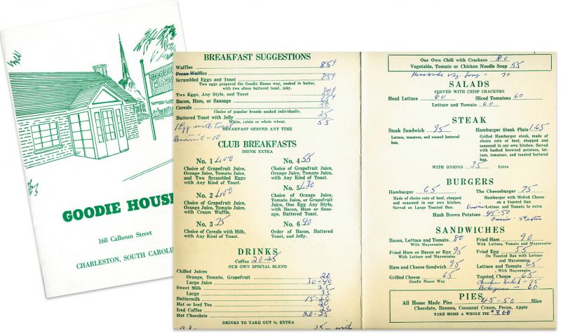 The Goodie House menu