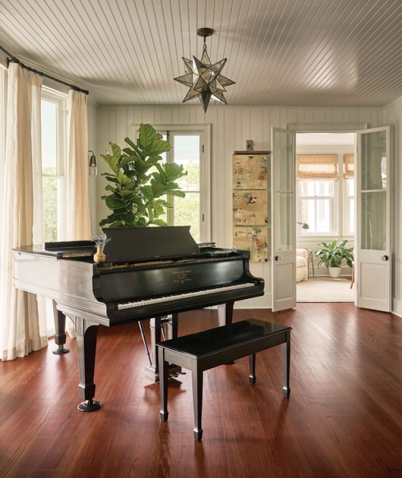 Over the course of four decades an Atlanta couple carefully renovated this historical Sullivan’s Island home, turning it from a casual beach cottage into a grand space for their golden years.