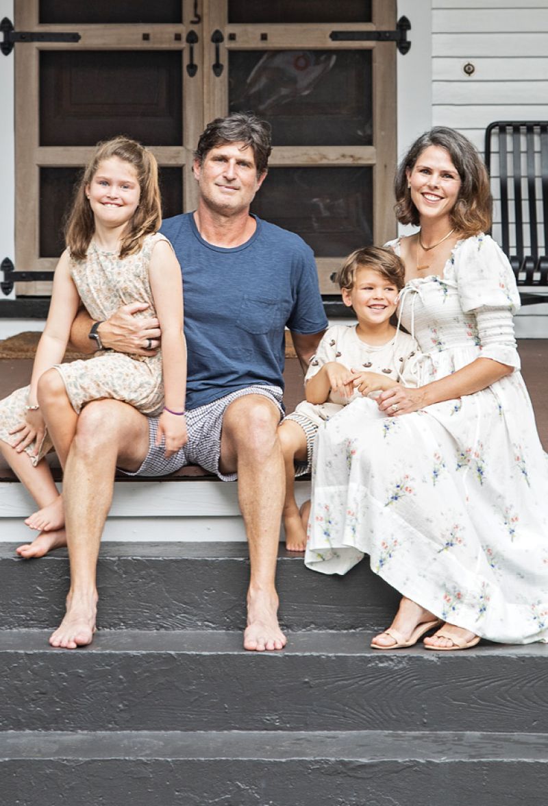Jim and Sarah Heckler and their two children—Willa, eight, and Felix, five—who moved here in 2016 seeking a slower pace of life, finished the project last year.