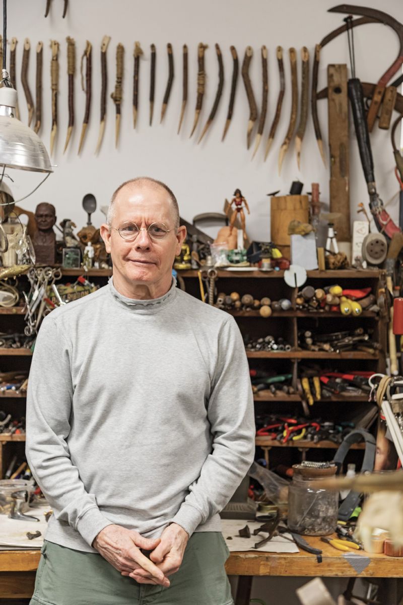 Herb Parker in his studio