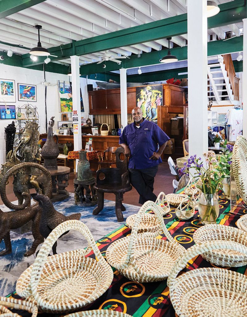 The Rev. Kenneth Hodges at LyBensons’s Gallery on St. Helena Island.