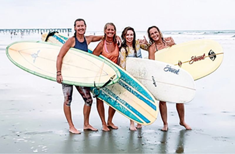 Surf’s Up: “Surfing is a way for me to get in touch with nature, be in the present moment, and wash away any stress.”
